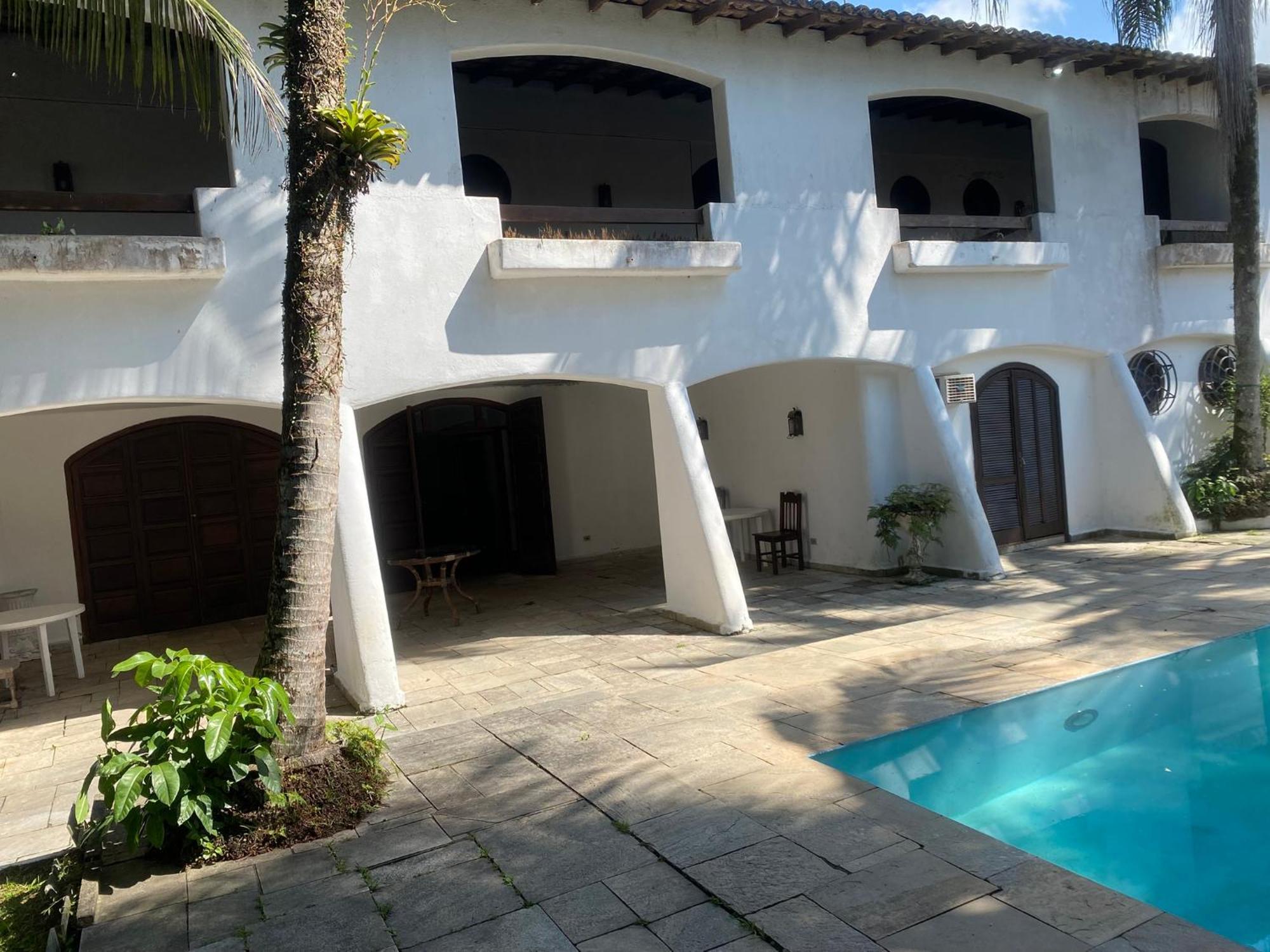 Villa Casarao No Guaruja Com Piscina Exterior foto
